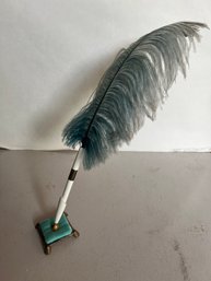 Funky Feather Pen With Stand (needs New Ink