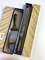Sterling Handle Cake Serving Set In Box