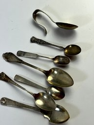 Mixed Lot Of Sterling Silver Spoons 68g