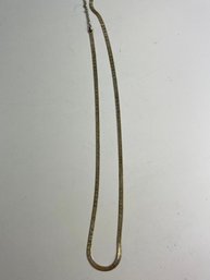 Sterling Silver Herringbone Necklace With 'Princess' Text 16.3