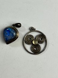Pair Of Sterling Silver Pendants 14g