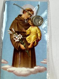Saint Antony Saint Of Miracles Pendant And Chain