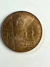 Bronze Commemorative Coin Seal Of Alaska