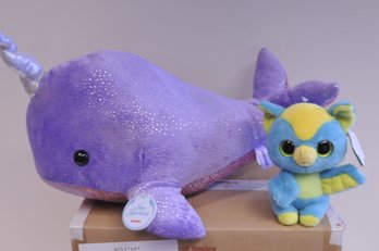 3 Aurora Plush - Shimmers Narwal XL Case Of 2  Stompee 8' Case Of 12