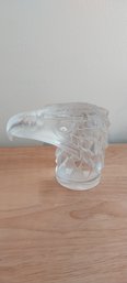 Signed Lalique Eagle Head Hood Ornament (P-29)