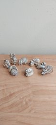 (8) Vintage Japanese Animal Netsuke Beads  (P-99)