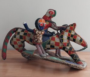 Yoruba Beaded Statue (P-211)