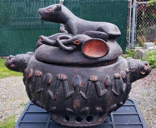 Nigerian Toruba Carved Divination Bowl (PG9)