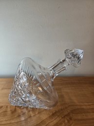 'Waterford Marquis' Cut Crystal Side Rest Decanter (EL2)