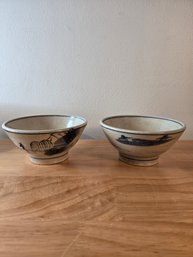 Vintage Unsigned Aritaware Bowls (EL22)