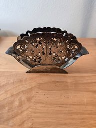 Antique Silver Plate Napkin Holder (EL24)