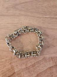 Vintage 12K Yellow Gold Fill Winard Double Chain Bracelet (EL57)