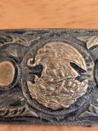 Vintage 1940's Mexican Silver Belt Buckle (EL83)