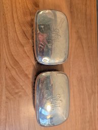 Pair Of Antique Sterling Silver Hand Brushes (EL90)