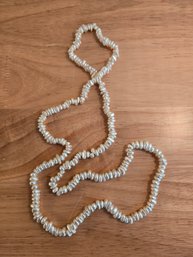 Large Freshwater Rondelle Pearl Necklace (EL110)