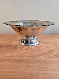 Antique Art Deco Style 800 Silver Bowl (EL145)