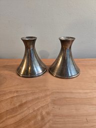 Reed & Barton Sterling Modern Candlesticks (EL147)