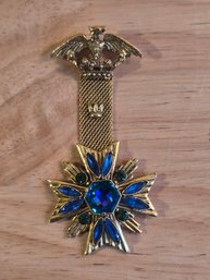 Vintage Florenza Maltese Cross Brooch (EL2)