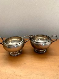 Vintage Sterling Silver Fisher Silversmith 747 Creamer And Sugar  (DL45)