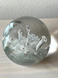 Vintage 1988 BOEING Blown Glass Paperweight  (DL78)