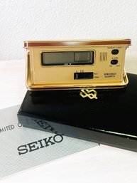 Vintage Seiko Quartz Travelling Alarm Clock 938746   (DL88)