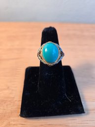 Pair Of Sterling Chinese Filigree Enamel Rings (ED23)