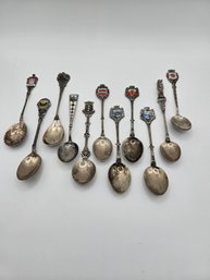(11) 800 Silver Travel Spoons (El39)