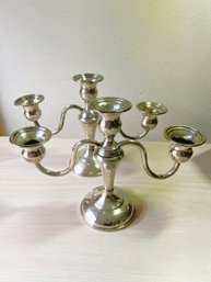 Vintage Preisner 734 Sterling Silver Weighted Candelabras   (DI 132)
