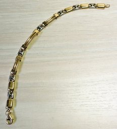 Vintage 14k Gold Link Bracelet   (DD137)