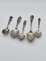 (5) Sterling Silver Novelty Spoons (ED17)