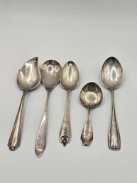 (5) Miscellaneous Sterling Silver Spoons (ED18)