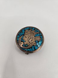 Sterling Aztec Pill Case (EL34)