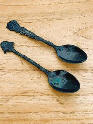 Vintage Sterling Silver Washington St Rhod And M&G Seattle Souvenir Spoons    (DD142)