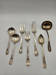 (7) Pieces Of Charles Osborne 'Arabesque' For Whiting Sterling Silver (EM59)