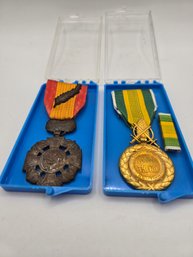 (2) South Vietnam US Army Merit Medals (ED68)