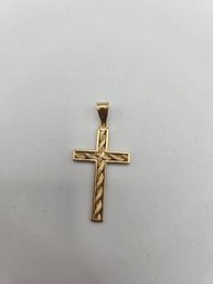 14K Yellow Gold Cross (ED70)