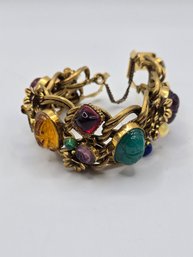 Vintage Egyptian Revival Scarab Bracelet (EL11)