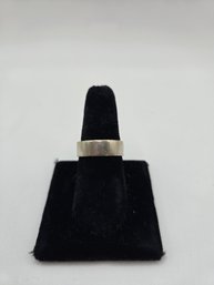 14K White Gold Men's Wedding Band (EL38)