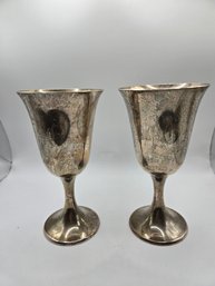 (2) Gorham Sterling Silver Goblets (EL70)