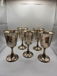 (5) Numsen Sterling Goblets (EL71)