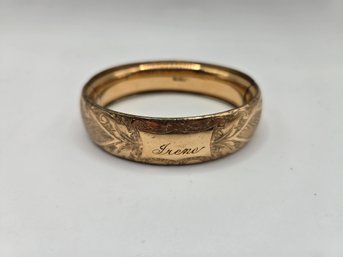 MH & Co. Victorian Gold Filled Shell Bracelet (el73)