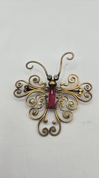 Vintage Joseff Of Hollywood Butterfly Brooch (EL78)