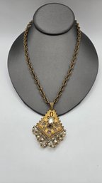 Vintage Miriam Haskell Baroque Pearl Necklace (EL82)