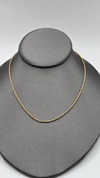 14K Yellow Gold Art Deco Necklace (EL92)