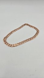 Sterling Rose Vermeil Cuban Link Bracelet (EMG104)