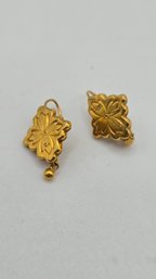 10K Yellow Gold Dormeuse Earrings (EL110)