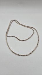 Gorgeous Long Sterling Silver Rope Chain (EL111)