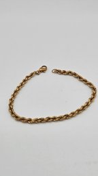 18K Yellow Gold Twisted Rope Bracelet (EL149)