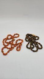 (2) Venetian-Glass Bead Necklaces (EJ156)