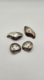 (2) Pair Of Sterling Silver Mexican Earrings (EJ165)